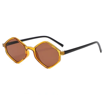 Модни Слънчеви Очила във формата на Диамант, Дамски слънчеви Очила ретро Черни Слънчеви Очила, Мъжки слънчеви очила Луксозен Марка, Слънчеви Очила с UV400, Леопардовые Нюанси